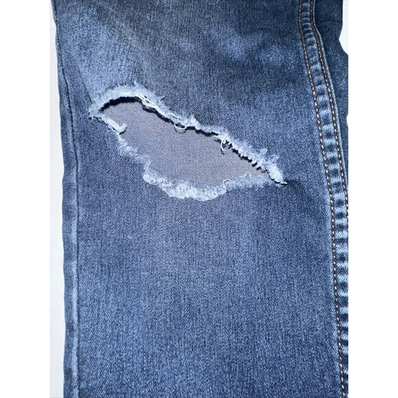 Free People Stretch Distressed Skinny Jeans Women Light Wash 61855-16515125 Sz26 - Picture 5 of 16